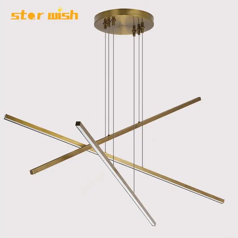 Светодиодный светильник люстра постмодерн длинного размера светодиодная лампа