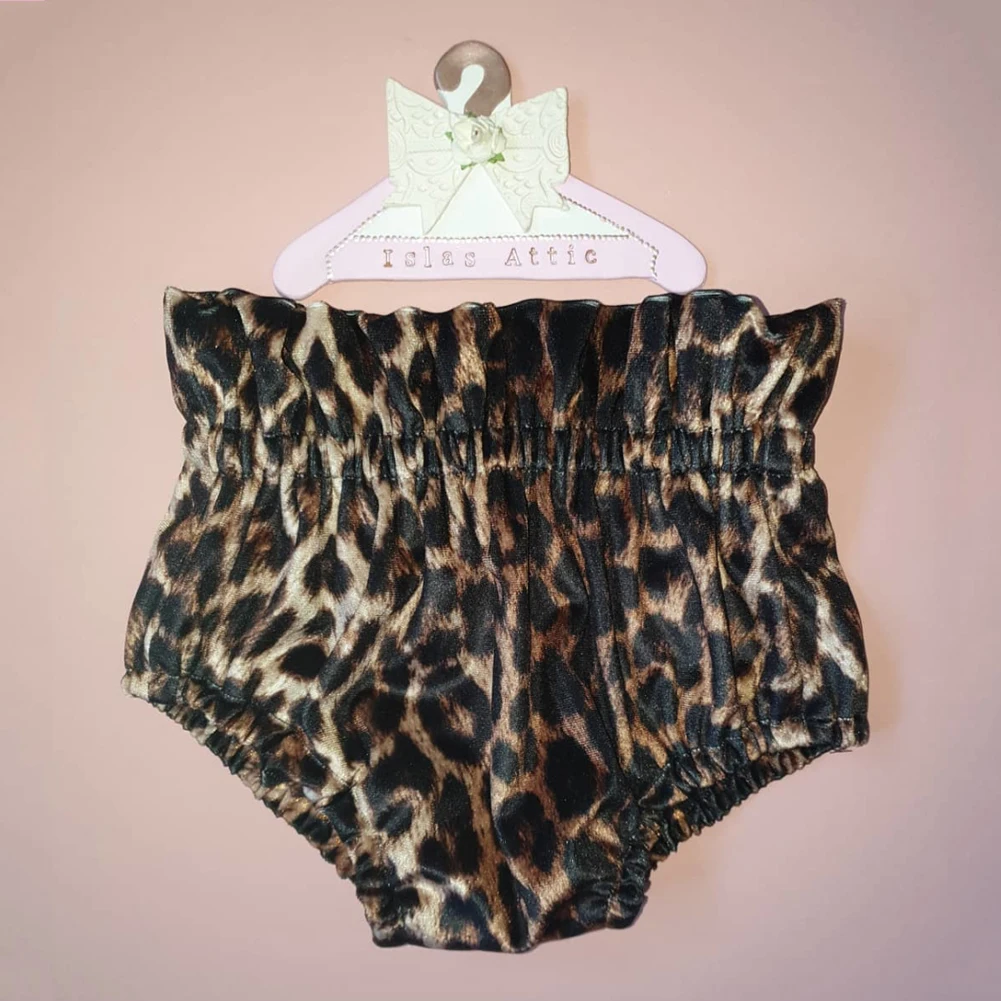 Одежда для новорожденных девочек; кружевной Вязаный комбинезон; леопардовые трусы; комплект со штанами; 0-24 месяца