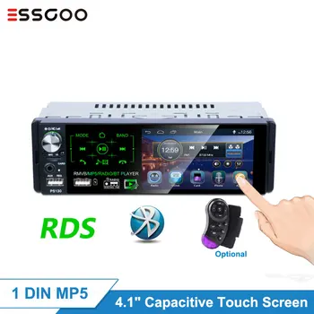 

Essgoo Autoradio 1 Din Car Radio Touch Screen MP5 Bluetooth Car Multimedia Player Rear View Camera RDS/FM/AM 7 Colors Backlight