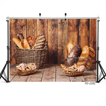 

Wood Board Wall Floor Bread Background Decoration For Baby Shower Newborn Portrait Photography Backdrop Photo Studio Props