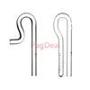 1 Set Mini Glass Lily Pipe Spin Voilet Outflow and Inflow 13mm for 12/16mm (1/2") Tube 17mm for 16/22mm (3/4") Tube Inlet Outlet 2