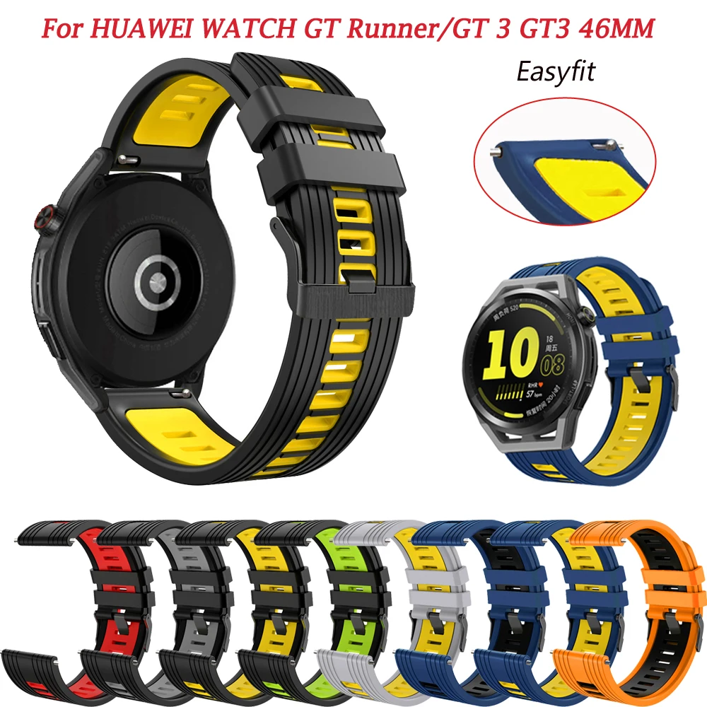 

Ремешок силиконовый для смарт-часов Huawei Watch GT Runner /GT 3 Pro GT3 46 мм