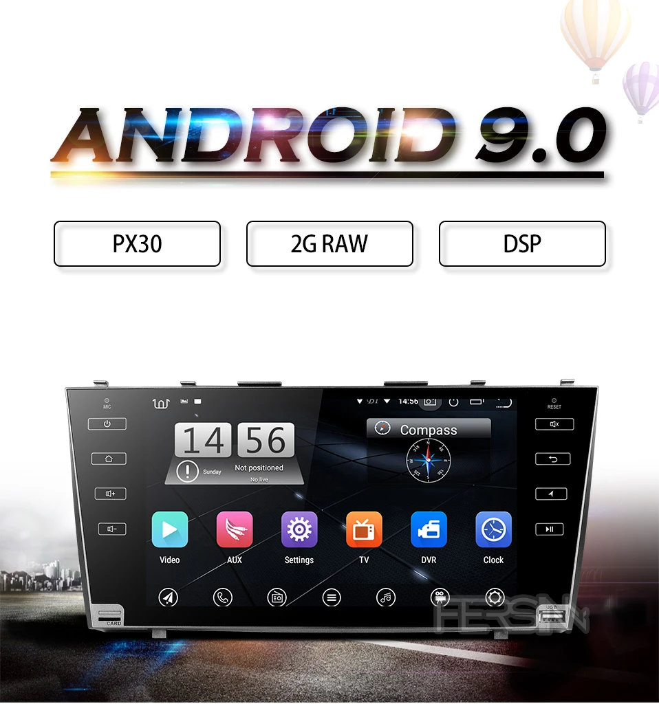 CLKMR9060 ips PX30 Android 9,0 автомобильный gps-навигатор для Toyota camry 2008 2009 2010 2011 dvd-плеер автомобиля стерео радио gps