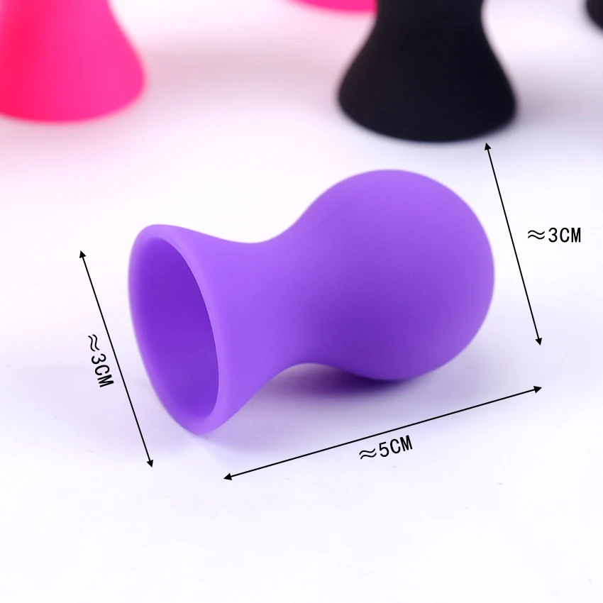 Lot de 2 ventouses à tétons en silicone, pompe à tétons, ventouse, masseur de sein, stimulateur de clitoris, jouets sexuels pour femme_voghion.com