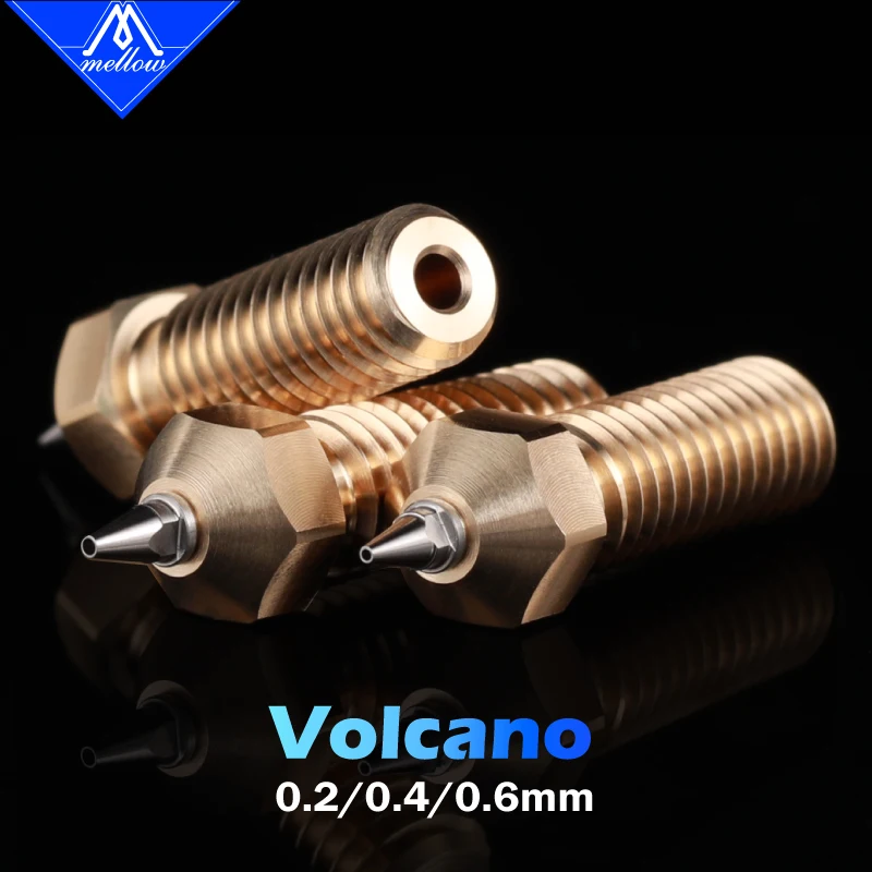 Mellow1PcsBSVolcanoStainlessSteelNozzlesFor3DPrintersHotend