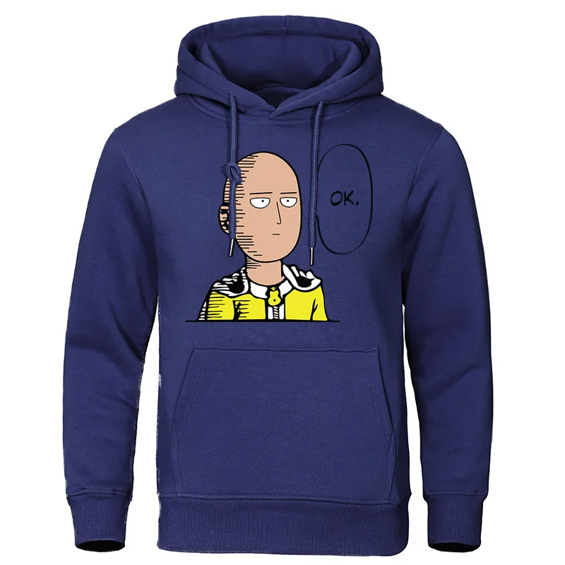 One Punch Man толстовки Saitama Sensei Японские Аниме мужские толстовки Осень Зима Топы Повседневный Спортивный костюм теплые мужские пуловеры