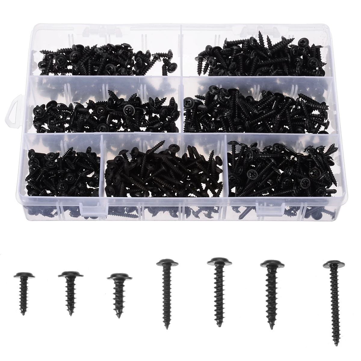 

700Pcs/kit Assorted Self Tapping Screws DIY Self Tapping Nail Screws Kit Flanged Workshop Fastener Tappers Hardware Accessories