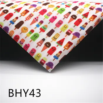 

45*140cm Patchwork ice cream print polyester cotton mask fabric for Sewing Dress Cloth Making DIY Cushion Cover BHY43
