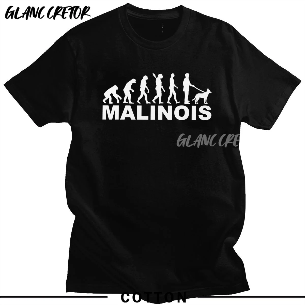 Short Sleeve Belgian Shepherd Malinois Dog Tee Tops Slim Fit Apparel Funny Evolution T Shirt Men Cotton Fashion T-shirt | Мужская одежда