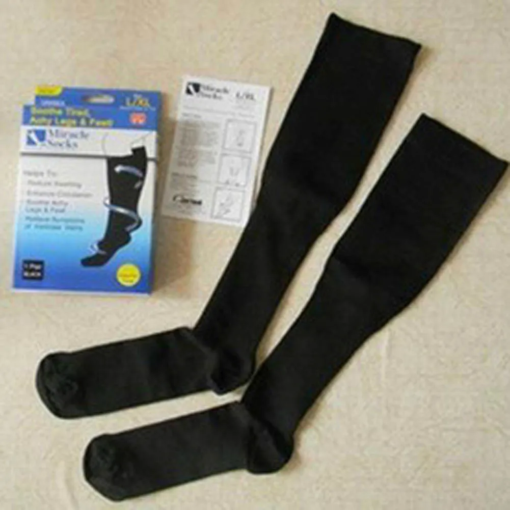 New Compression Anti-varicosity Support  Long Socks Knee High Slim Leg Care Polyamide / Nylon