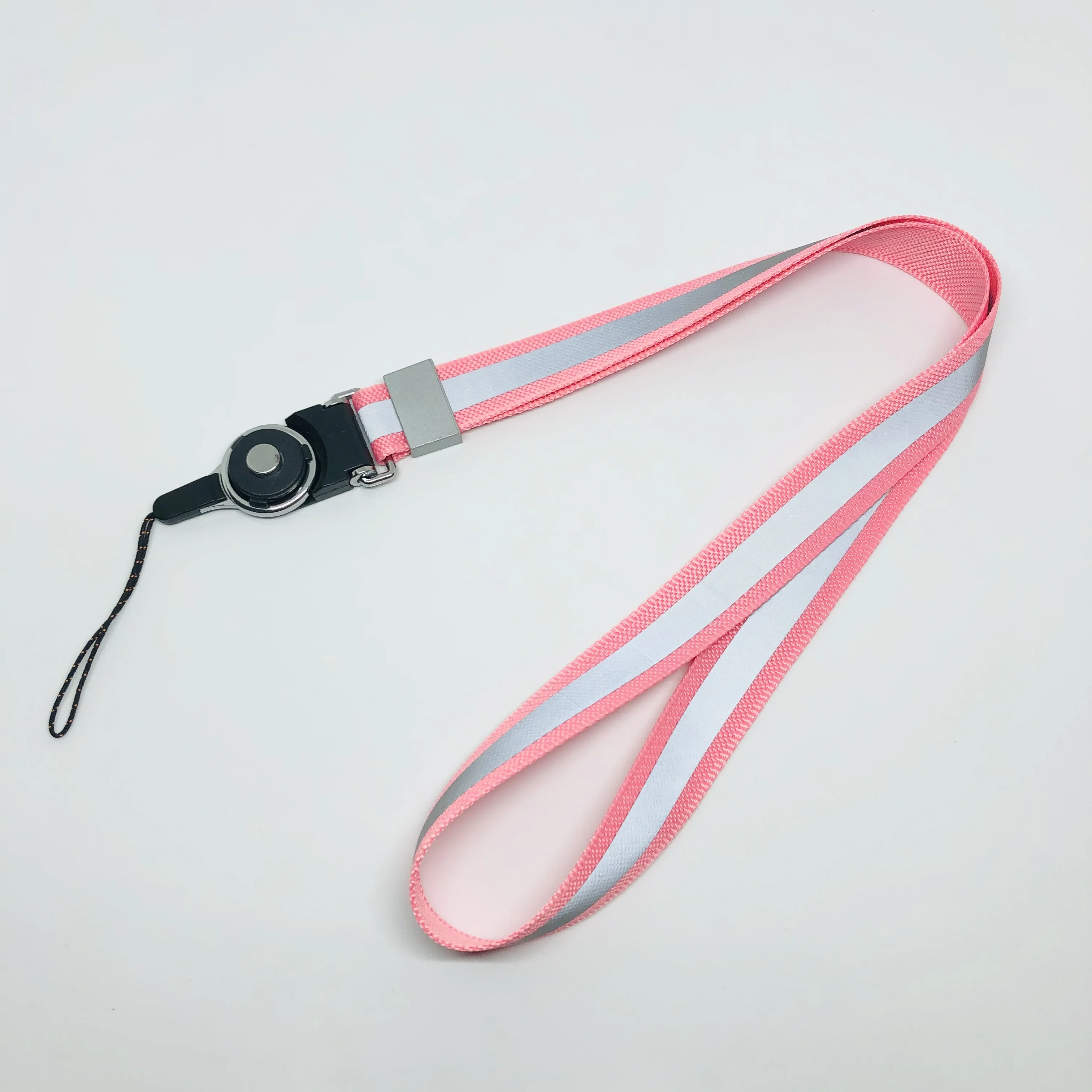 Reflective Lanyard 14 Color Bar Keychain Lanyard Certificate Mobile Phone Key Chain Length Comfortable and Handsome Lanyard