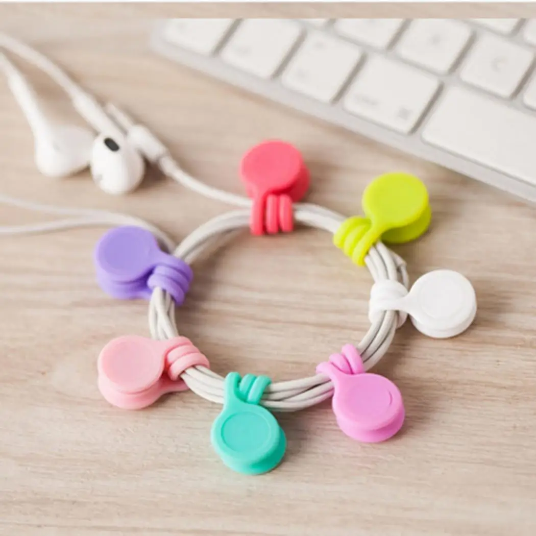 

Small and Exquisite Earphone Cable Data Line ear type Storage Organizer simple practical. Magnet Ear Type 11cm/4.3inch Winder