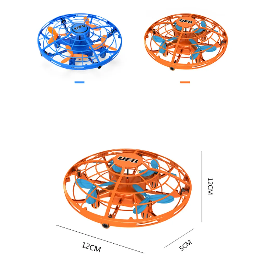 UFO Дрон летающий шар игрушки для детей мини RC вертолет антиколлизия датчик индукции с ручным управлением 18 стилей многоцветный