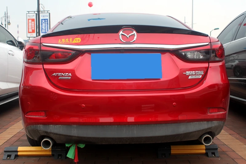 Для Mazda 6 Atenza ABS праймер внешний задний спойлер задний багажник загрузки крыло украшение автомобиля Стайлинг