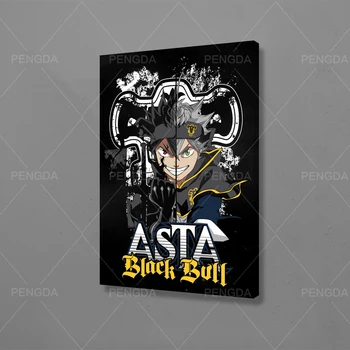 

Modern Home Decor Black Clover Canvas Poster Print 1 Pcs Japanese Anime Painting Wall Artwork Modular Picture For Living Room