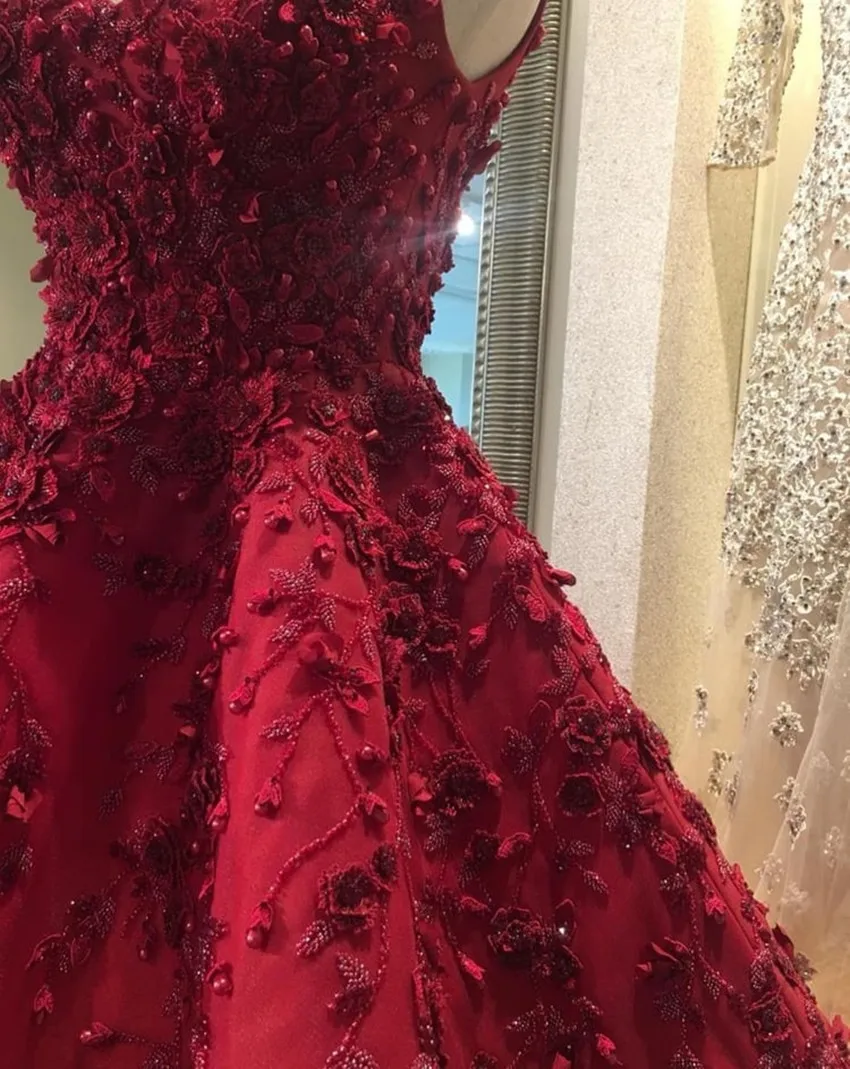 Pretty-Embroidery-Beaded-Red-Evening-Dresses-Elegant-3D-Flower-Lace-Prom-Gowns-Ankle-Length-Formal-Party (1)