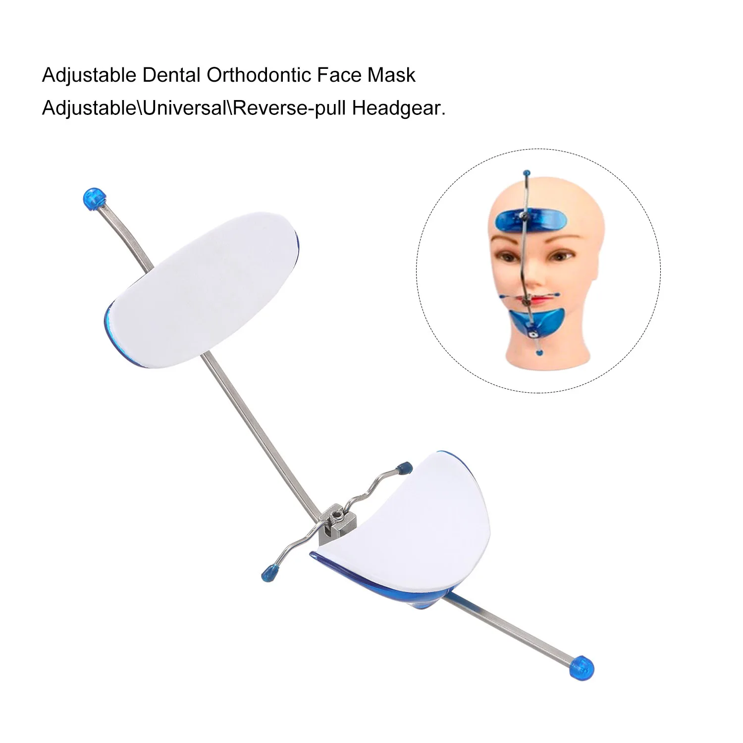Ортодонтическая лицевая маска Регулируемая Стоматологическая однополюсная головка колпачок коррекция укуса головной убор переднее тяговое стоматологическое оборудование