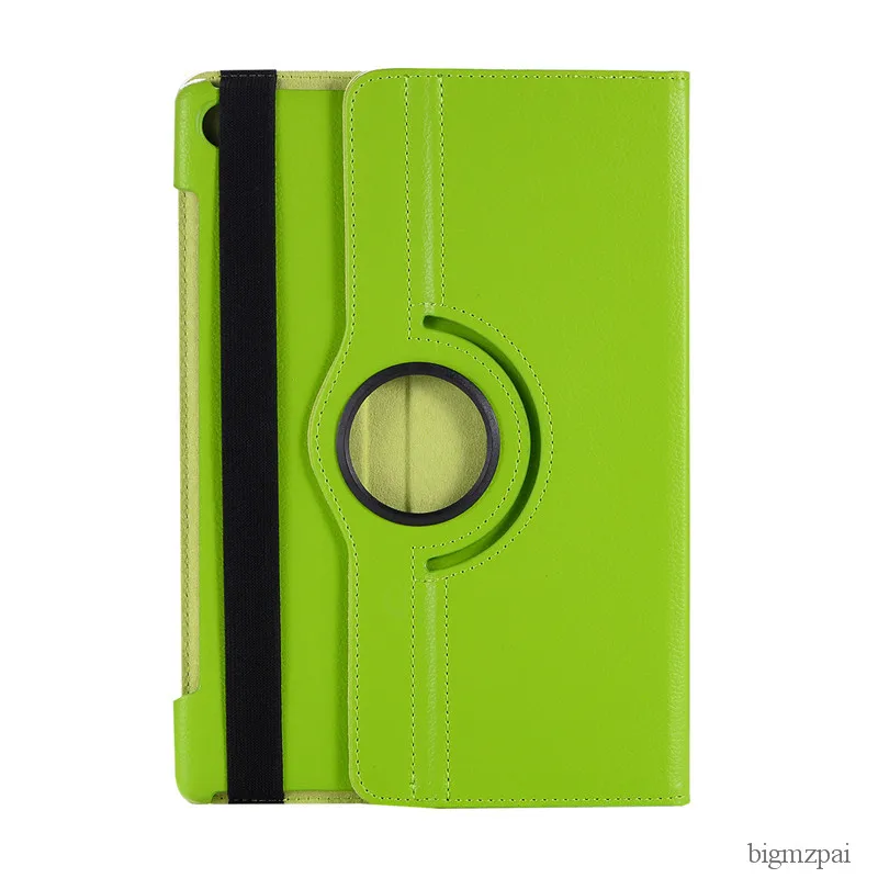 green Вращающийся на 360 градусов чехол для планшетов huawei MediaPad M5 10," с откидной крышкой и подставкой из искусственной кожи, чехол для huawei M5 10,8" - Цвет: green