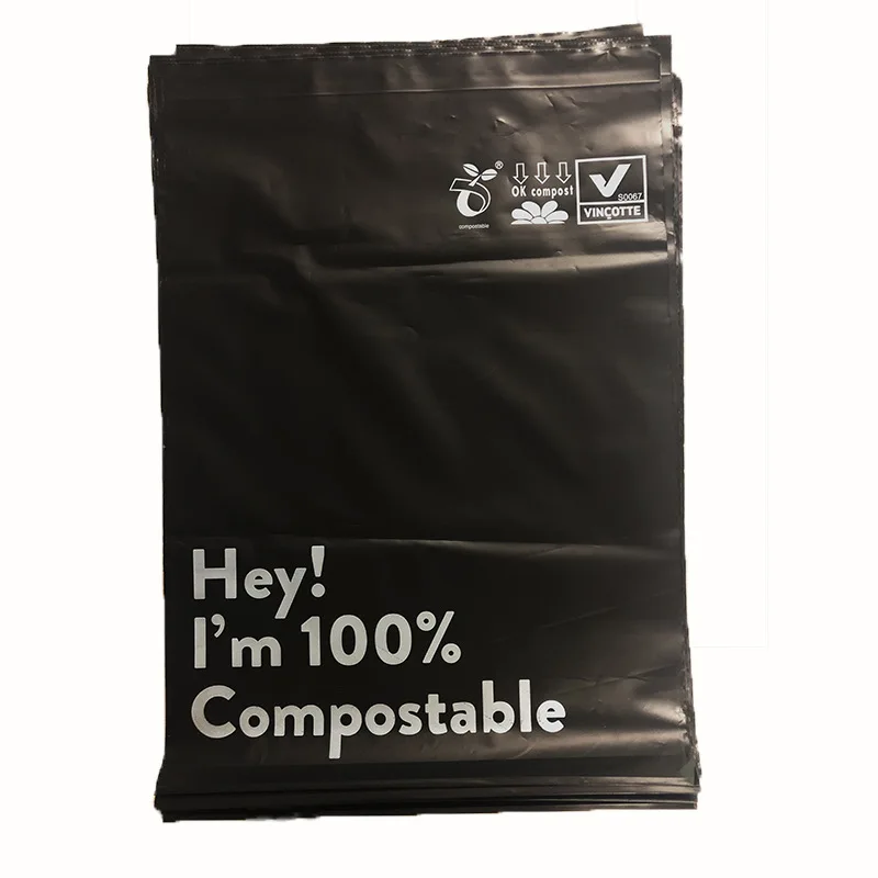 SHERPEN 50pcs/Lot Biodegradable Compostable Bag Organizer Eco Courier Mail Bags Poly Mailers Seal Mailing Envelope Delivery Bag