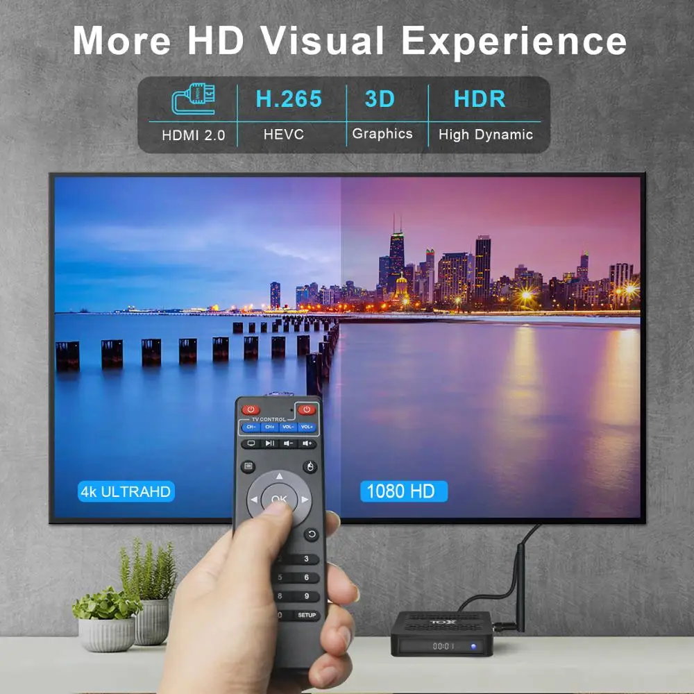 Новый протектор для экрана сенсорного ТВ коробка TOX1 Android 9 0 Box Amlogic S905X3 4 Гб