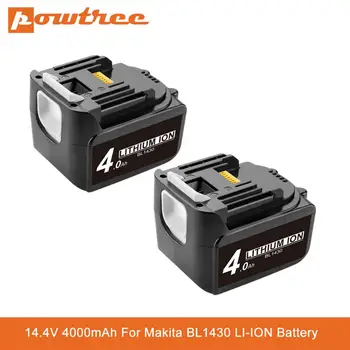 

14.4V 4000mAh Drills Battery For Makita BL1430 Replacement Rechargeable Lithium Ion LXT200 BL1415 194558-0 194559-8 194066-1