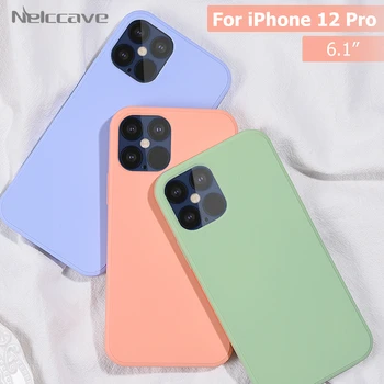 

50Pcs Luxury Liquid Silicone Case For iPhone 12 11 Pro Max XS XR 8 7 6 6S Plus SE 2020 Candy Color Soft Rubber Shockproof Cover