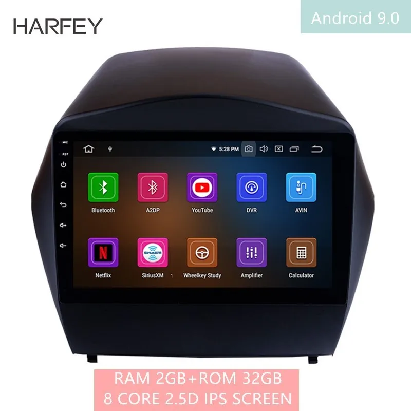 Harfey автомобильный 4+ 64G 8 ядерный Android 9,0 Автомобильный мультимедийный плеер для HYUNDAI IX35 2010 2011 2012 2013- радио gps навигация
