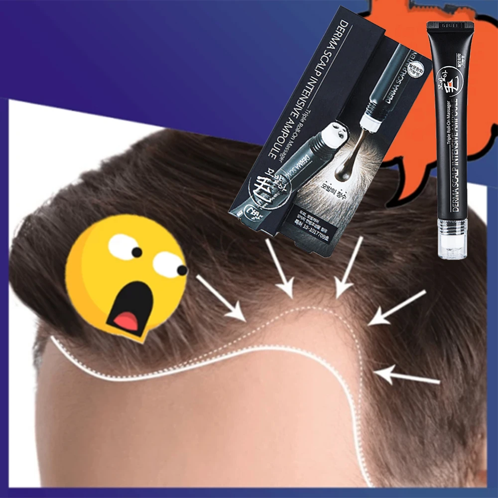 1 шт. 20 мл Сыворотка для быстрого роста волос и тройной роликовый массажер быстрая линия для роста волос эссенция для выпадения волос продукт для выпадения волос