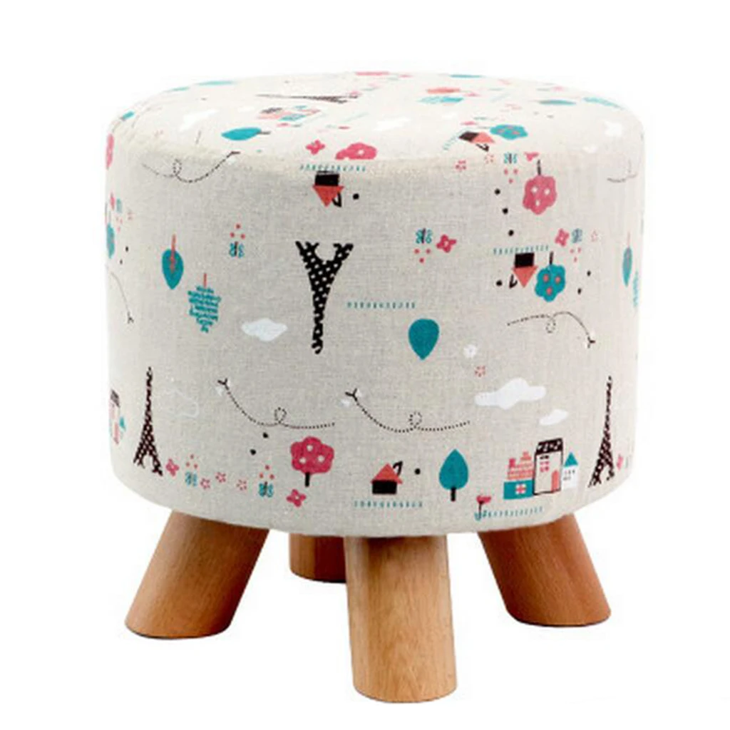 

Iron Tower Stretch Dia. 28cm Round Footstool Cover Wooden Stool Slipcover Round Footstool Slipcover Wooden Footstool Cover