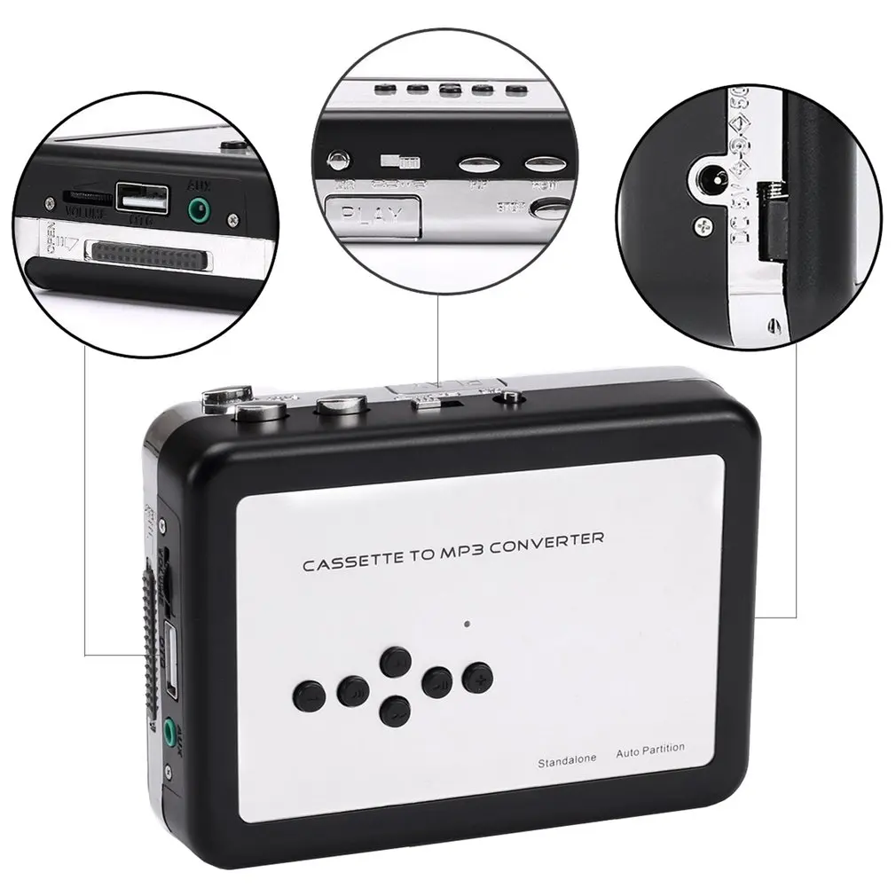 Кассетный ленточный плеер конвертировать в MP3 WAV конвертер кассеты к USB флэш U диск аудио Captuer музыкальный плеер