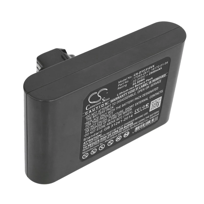 Cameron sino 2500 мА/ч, батарея для DYSON DC31 DC31 животных DC34 DC35 DC35 эксклюзивный DC44 DC44 животных DC44 животных фуксия DC44 животных общая чистый DC44 эксклюзивный 17083-2811 17083-4211 17083-5010 18172-01-04 18172-0201