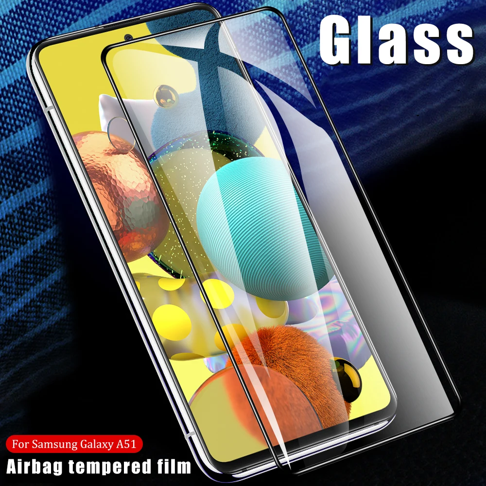 Подушка безопасности закаленное стекло для Samsung Galaxy A51 A50 Защитная пленка экрана