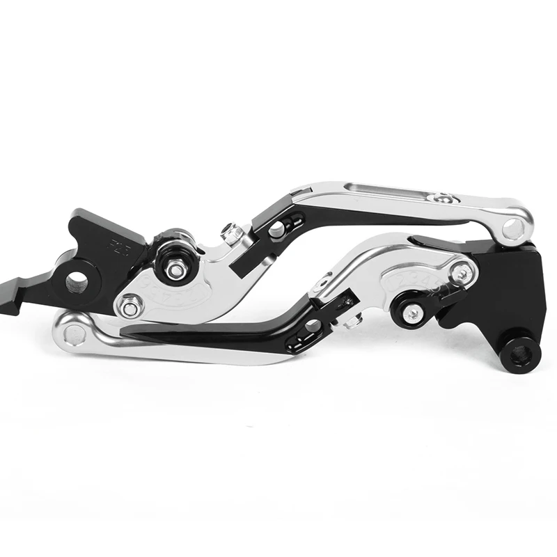 SMOK мотоциклетные тормозные рычаги складные для Kawasaki Ninja ZX-6 1990-2004 ZZR600 1990-2004 W800/SE 2012- Z750 2004-2006 8 цветов - Цвет: Серебристый