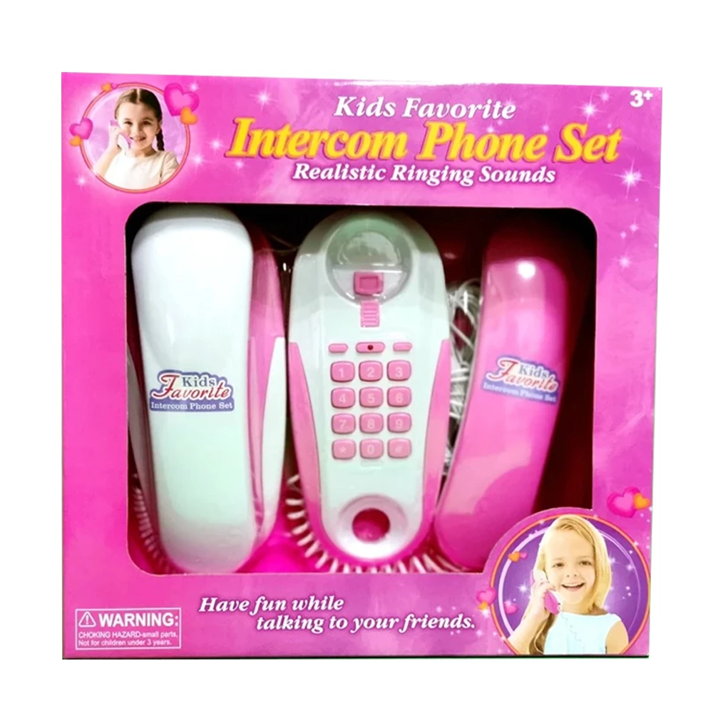 Funny Toys Twin Phone Wired Intercom 