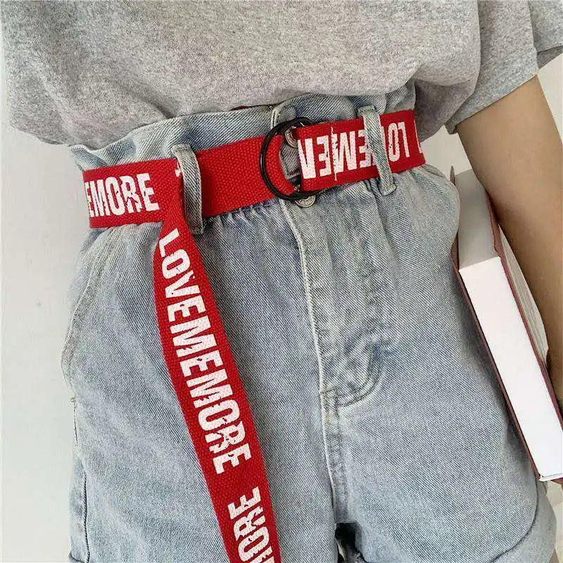 long canvas belt