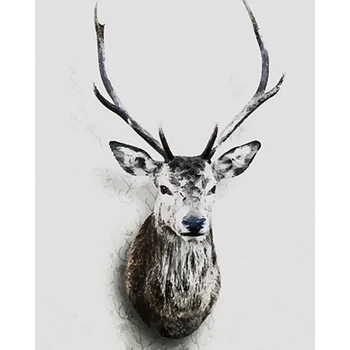 

Home decor animal deer painting diy oil painting by numbers kit home decor diy painting unique gifts for adults and children