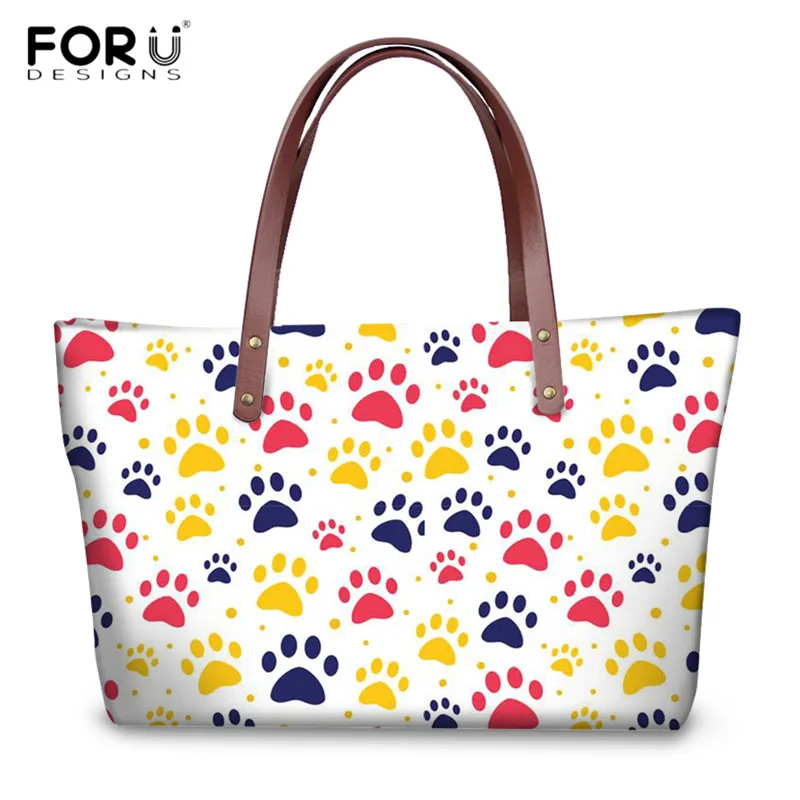FORUDESIGNS Радуга лапы узор 2 шт./компл. Сумки мультфильм кожаных кошельков для Для женщин Брендовая Дизайнерская обувь сумка на плечо, женская сумочка Main Femme - Цвет: HMA554AL