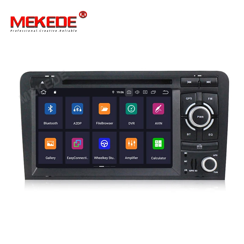 MEKEDE Восьмиядерный 4 64G ips DSP автомобильный 2 DIN dvd-радио GPS плеер для Audi A3 S3 2003-2013 авто мультимедиа экран навигации