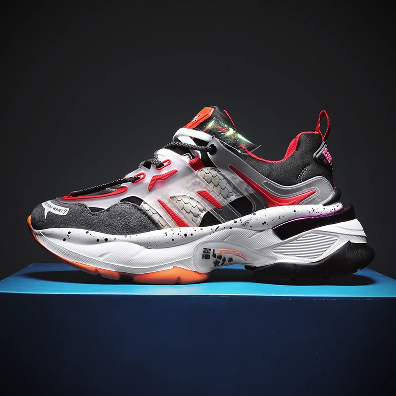 New Fashion Street Style Men's Shoes Cross-tie Platform Sneakers Luxury Design Clunky Sneakers Patchwork Running Shoes New Fashion Street Style Men's Shoes Cross-tie Platform Sneakers Luxury Design Clunky Sneakers Patchwork Running Shoes