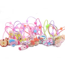 Японский и корейский стиль акриловая смола высшего класса детская цветная повязка для волос головной убор для завязывания волос маленькая дубовая повязка на голову H