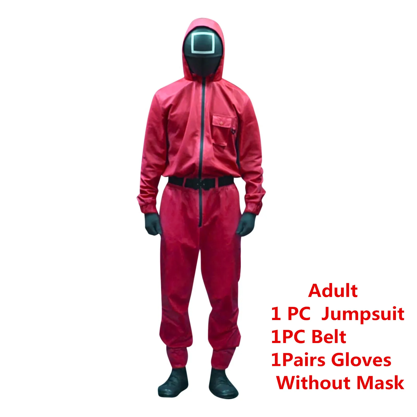 Squid Game Jumpsuits Loose Men Women Casual Solid O Neck With Pocket Jumpsuit Romper Round Six Halloween Cosplay Costumes 6