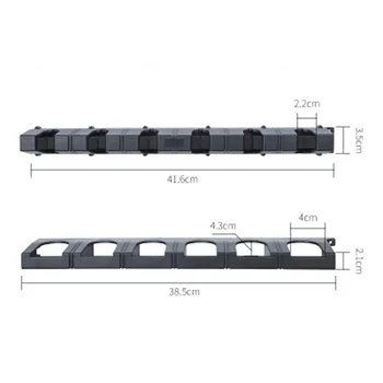 

Assembly Fishing Rod Holder Parts 6-Pole Rack Wall-Mounted Lightweight