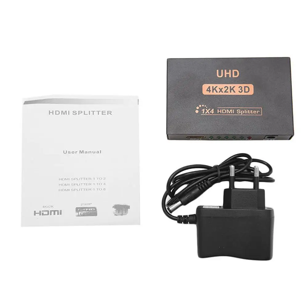 MeterMall Ultra HD 4K 4 порта HDMI сплиттер 1x4 ретранслятор усилитель 1080P 3D концентратор 1 в 4 из