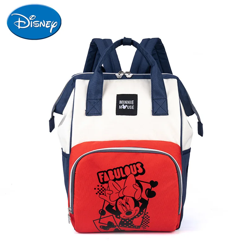 

Disney Minnie Mickey Diaper Bag Backpack for Mummy Maternity Bag for Stroller Bag Large Capacity Baby Nappy Bag Women Backpack