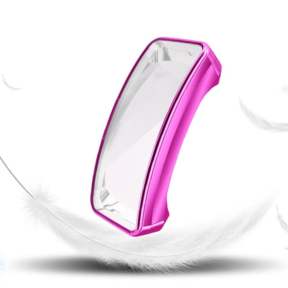 Purple Защитный чехол для Fitbit Inspire HR, мягкий ТПУ прозрачный защитный чехол, чехол для Fitbit Inspire, аксессуары для смарт-часов - Цвет: Purple