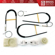 Bross BWR883 Kit de réparation de lève-vitre électrique porte avant droite pour Renault Megane 2 avec couvercle moteur 2002-2008