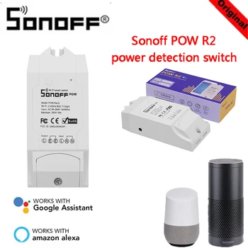 

SONOFF MINI DIY 2-Way Smart Switch POW R2 App Remote Control WiFi Switch Battery Detection Switch Suit For Alexa Google Home