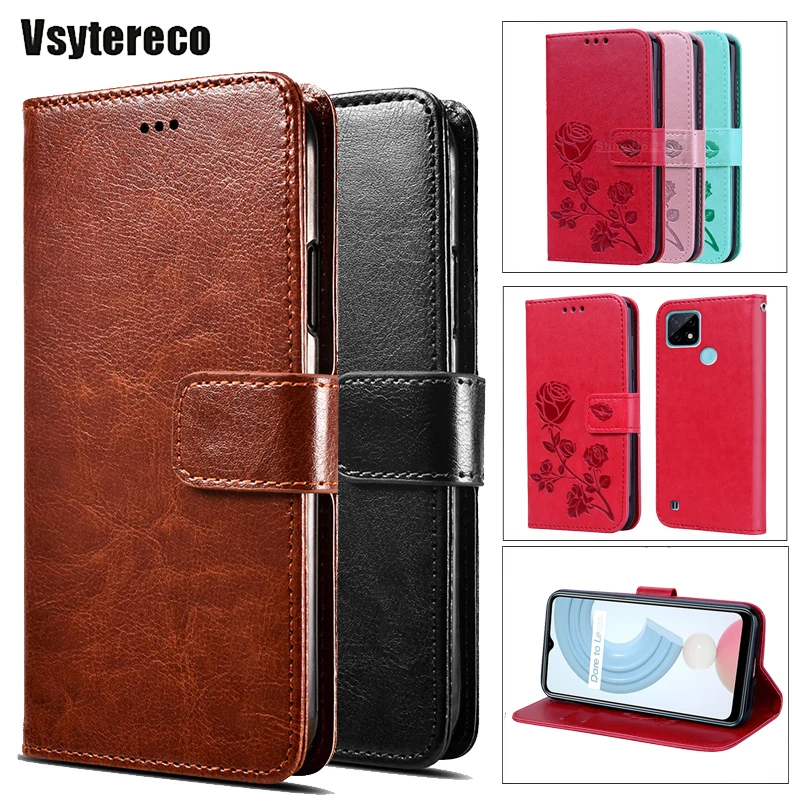 

Leather Cover For Realme 8 7 6 X7 Max Pro Ultra Phone Case on Realmi Realme C21Y RMX3261 C25S C20A C11 2021 C17 C15 C12 C3i Capa