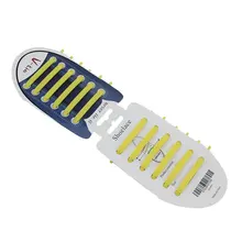 12 шт./компл. эластичные силиконовые шнурки для обуви унисекс креативные без завязок; шнурки модные Для мужчин Для женщин обувь со шнурками и резиновый шнурок