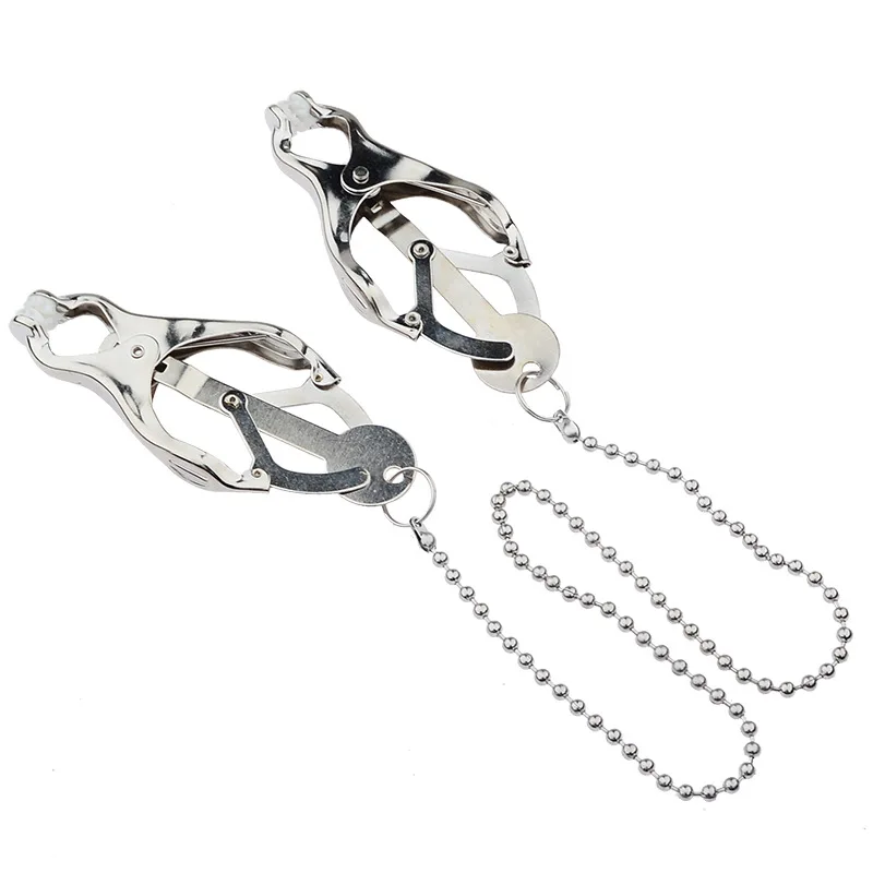 Metal Nipple Clamps For Women Breast Stimulator BDSM Torture Adult Games Chain Niple Clamp Couples Erotic Sex Toys | Красота и